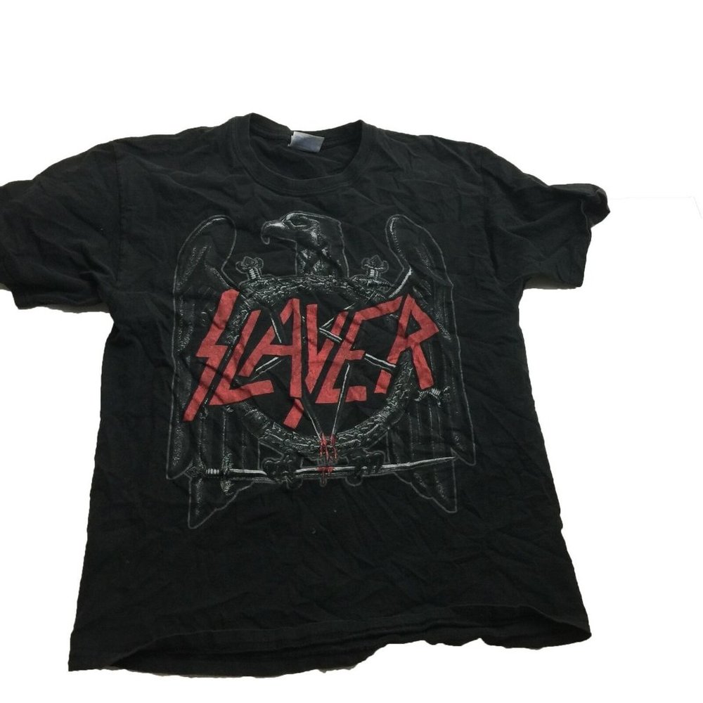 Slayer Tour 2010 Rock Band Metal Eagle T-Shirt Men's Size Large L - Picture 1 of 3